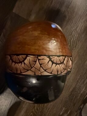 Handcrafted Brown and Black Decorative Vase